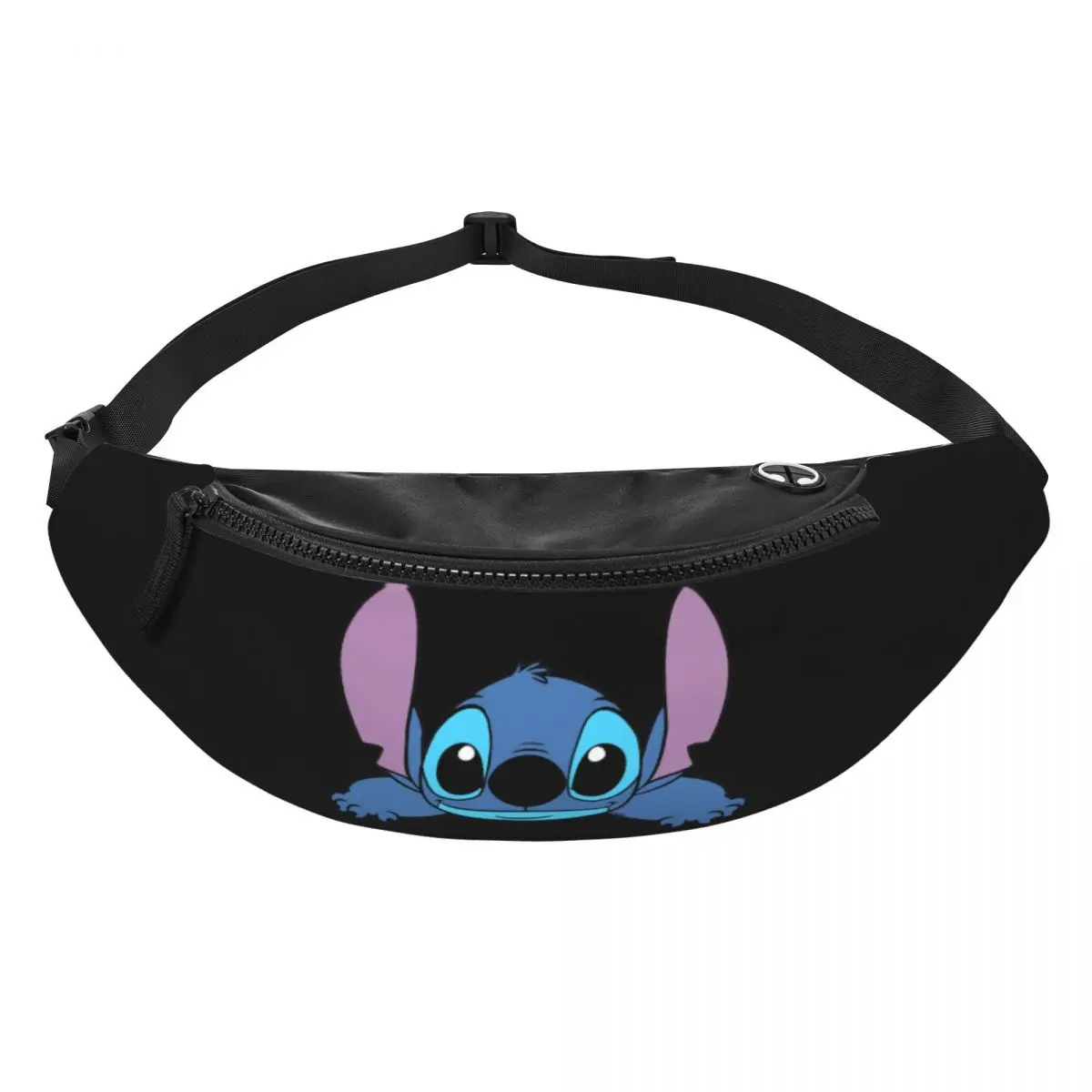 Custom Cool Stitch Lion Disney Fanny Pack for Running Women Men Kawaii Crossbody Waist Bag Phone Money Pouch