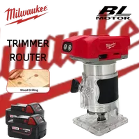 Milwaukee 800W 30000RPM Brushless Electric Trimmer Wood Router Cordless Trimmer Wood Router Milling Engraving Slotting Tools