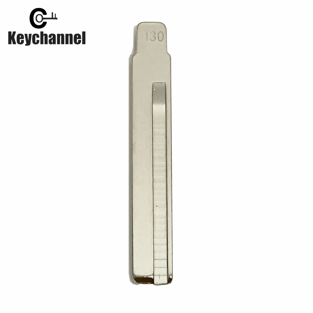 Keychannel 10pcs #129 #130 Metal Blank HY20 Flip KD Key Blade For Hyundai For Kia Car Remote Key Embryo Uncut Right Left Blade