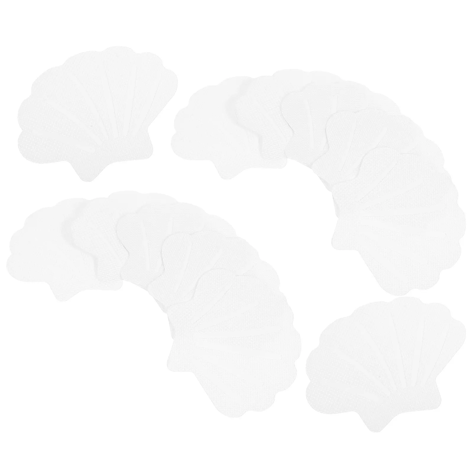 12Pcs Shell-Shaped Bathroom Anti-Slip Stickers Strong Adhesive Textured Surface for Bathtub Shower Pool Stairs Non-Skid Strip