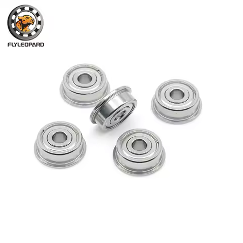 5PCS FR2-5ZZ Flange Bearings 1/8'' x 5/16'' x 9/64'' Inch Size Flanged Ball Bearings RIF-518ZZ