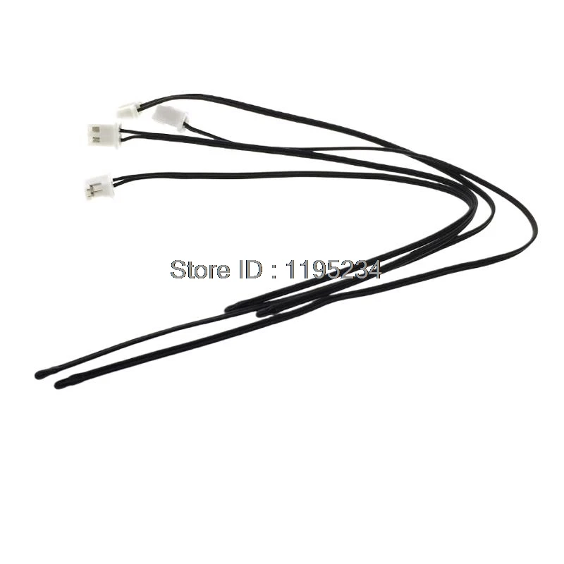 1PCS 10K Resistance NTC Thermistor Small Resin Drops Of Water Head 3MM MF52DF3950L=150MM 200MM XH2.54-2P PH2.0-2P Plug