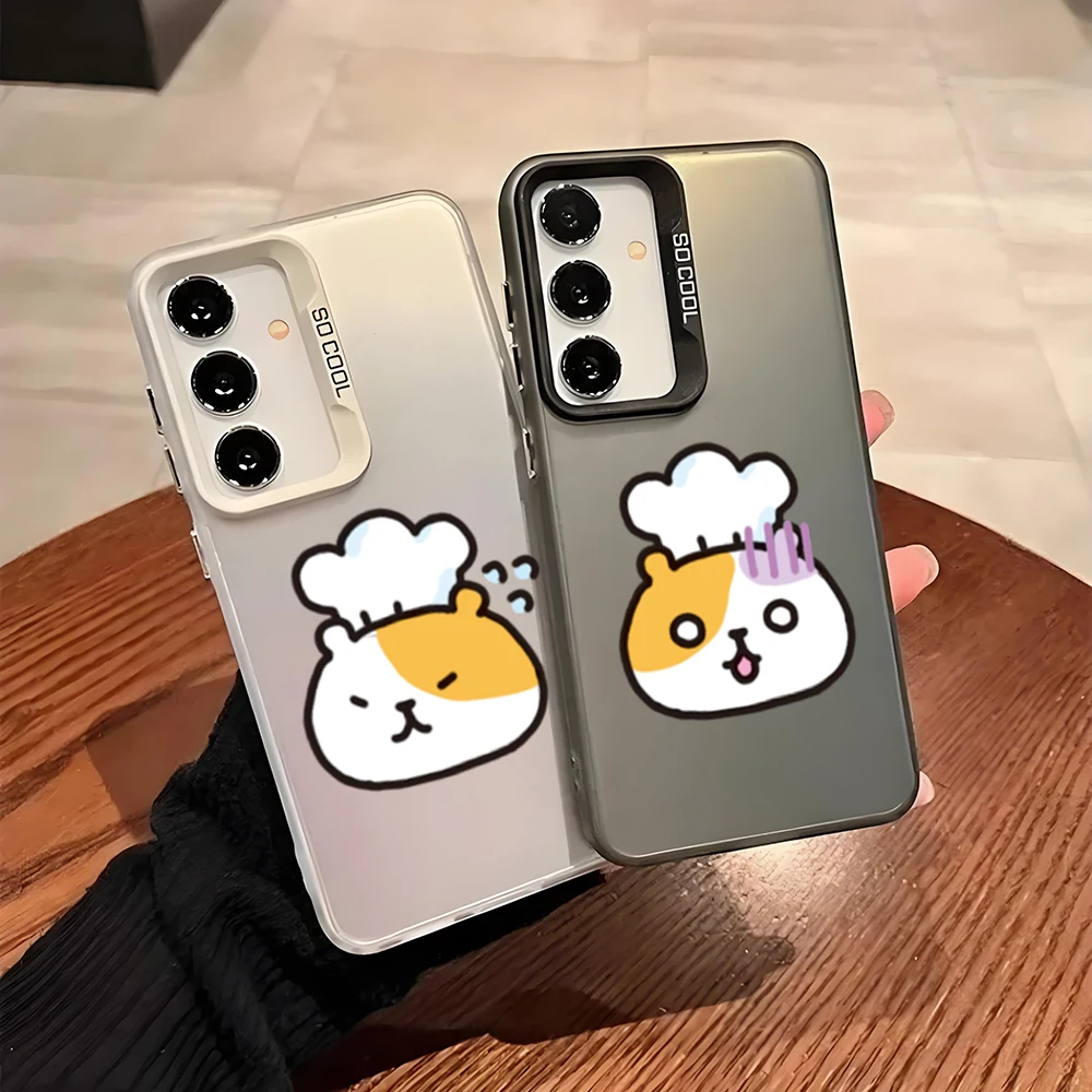 Cartoon Dog IMD Case For Samsung A56 A55 A54 A53 A36 A35 A26 A25 A24 A17 A15 A16 A14 A32 A22 A52 5G Cover