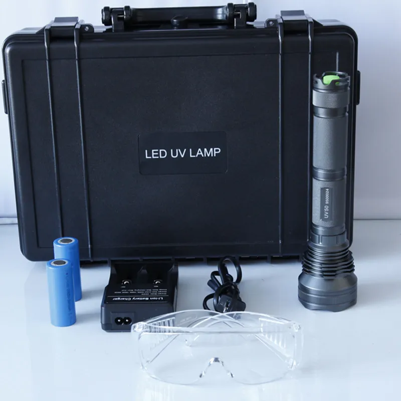 หลอดไฟทดสอบรังสียูวีกำลังสูง NDT 365 นาโนเมตร สำหรับตรวจจับการรั่วไหลแบบเรืองแสง
