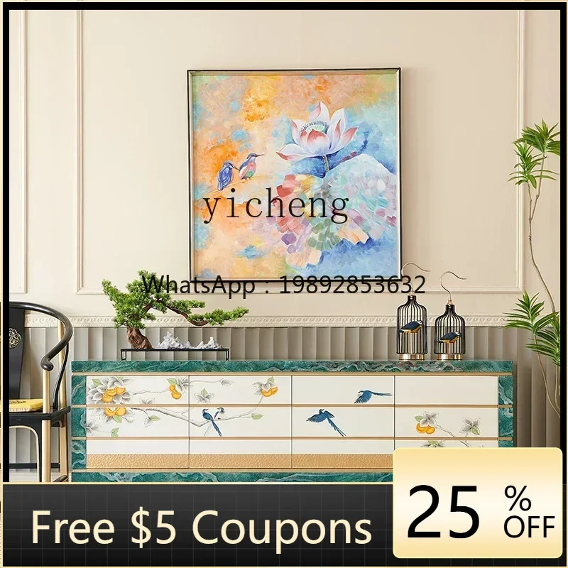 

gz- Modern Light Luxury Painted Everything Goes Well High-End Floor-Standing TV Cabinet for Living Room