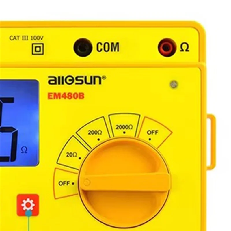 ABLN-All Sun EM480B Probador de impedancia de audio Función de temporizador de 1 Khz Rango de prueba de retención de datos 20/200/2000