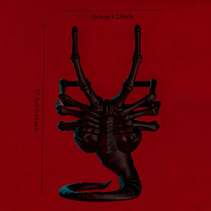 1개 휴대폰 거치대 애니메이션 3D 프린팅 외계인 얼굴 멋진 휴대폰 거치대 액세서리 데스크탑 수집품 장식 피규어 선물