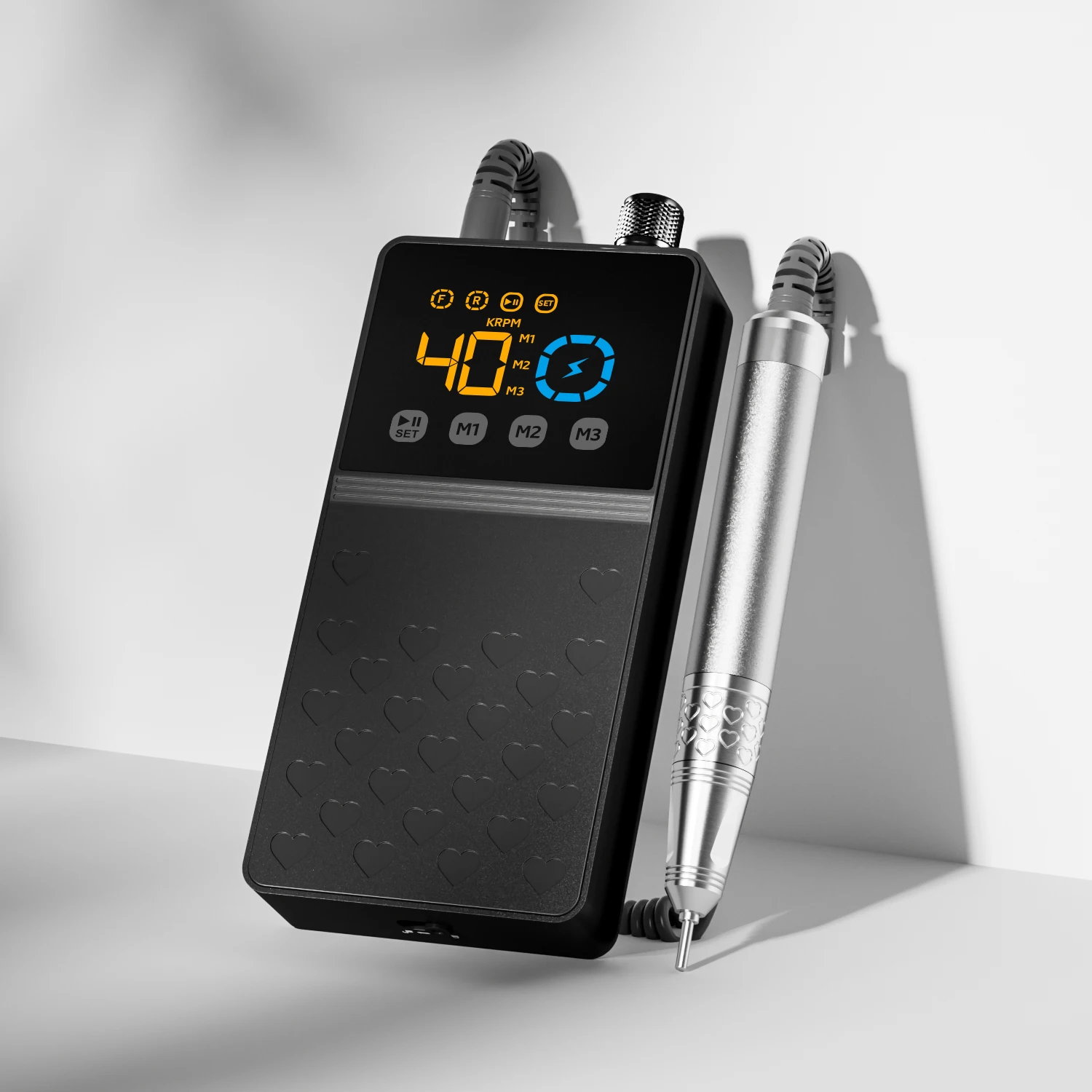 

Новое поступление, малошумная мощная портативная перезаряжаемая шлифовальная машина для ногтей 75 Вт, 40000 об/мин, электрическая бесщеточная дрель для ногтей