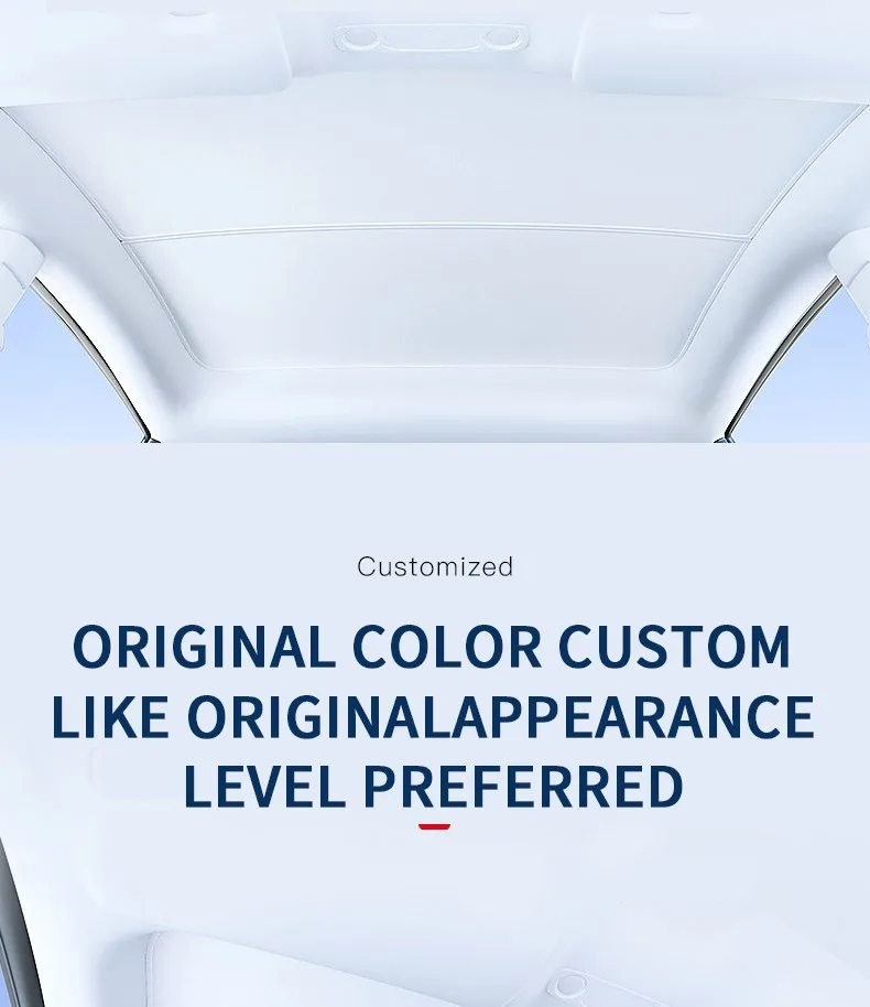 Heenvn Für Tesla Model 3 Y Model 3 Highland Model Y Juniper 2025 2026 Eiskleid-Schnallen-Sonnenschutz Sonnenblende Auto Vorne Hinten Sonnendach – Detail 16