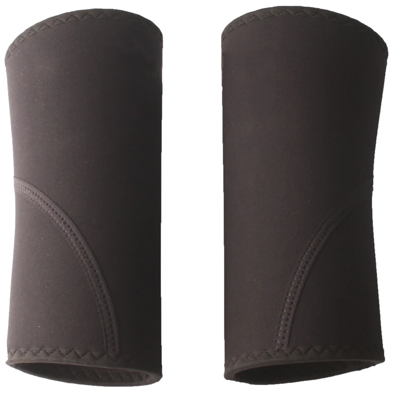 7 mm dicke, steife Kniebandagen in Schwarz für Gewichtheben, professionelle Neopren-Kniebandagen für Kraftdreikampf, Größe 2XS-5XL, Knieschutz – Detail 5