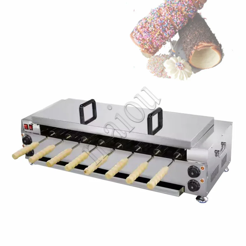 

220v 6000w Donut Machine German Brand Horizontal Chimney Roller Toaster Toaster Cake Roller Oven Horizontal Bread Oven Shop