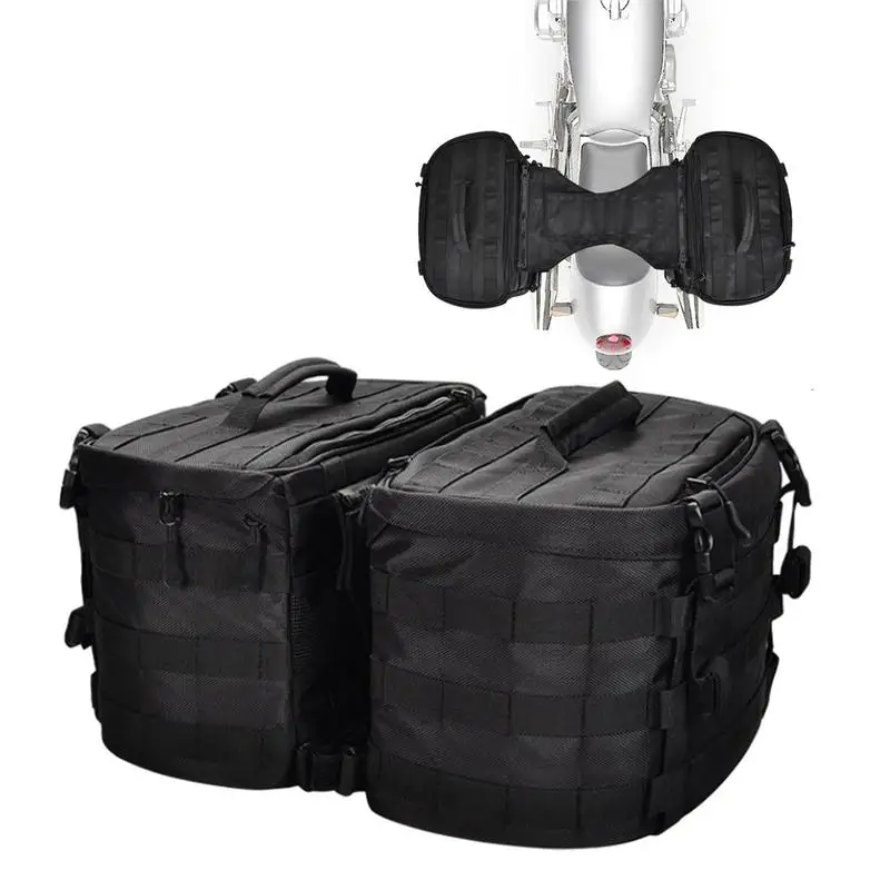 

Waterproof Dustproof Motorcycle Saddlebags Multifunctional Universal Side Luggage Bag For Mountain Bikes Bicycles 36x20x21cm