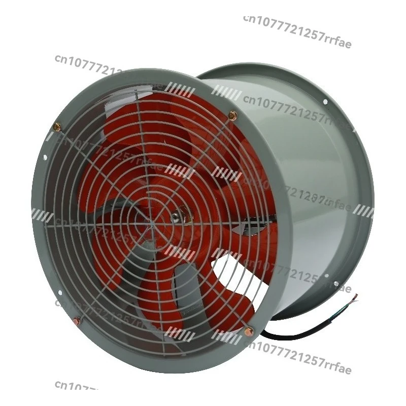 Electric low noise IP54 pipe axial flow fan pure copper core motor ball bearing aluminum alloy blade 220V/380V