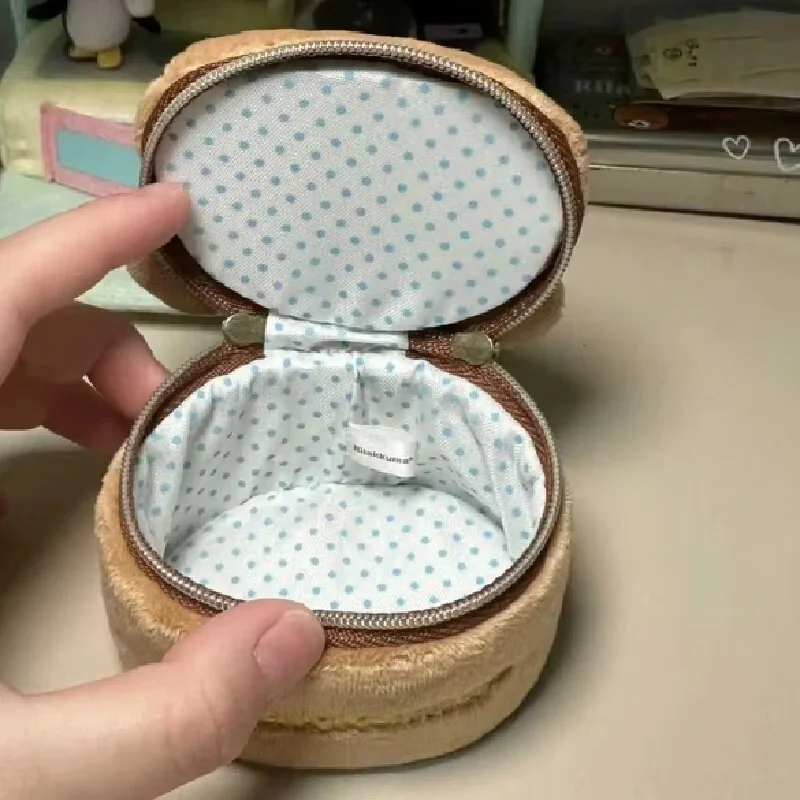 Rilakkuma لطيف الكرتون أنيمي الطرفية دمية حقيبة مجوهرات صغيرة المحمولة تخزين السفر الإبداعية محفظة نسائية للعملات المعدنية هدية عيد ميلاد الفتاة