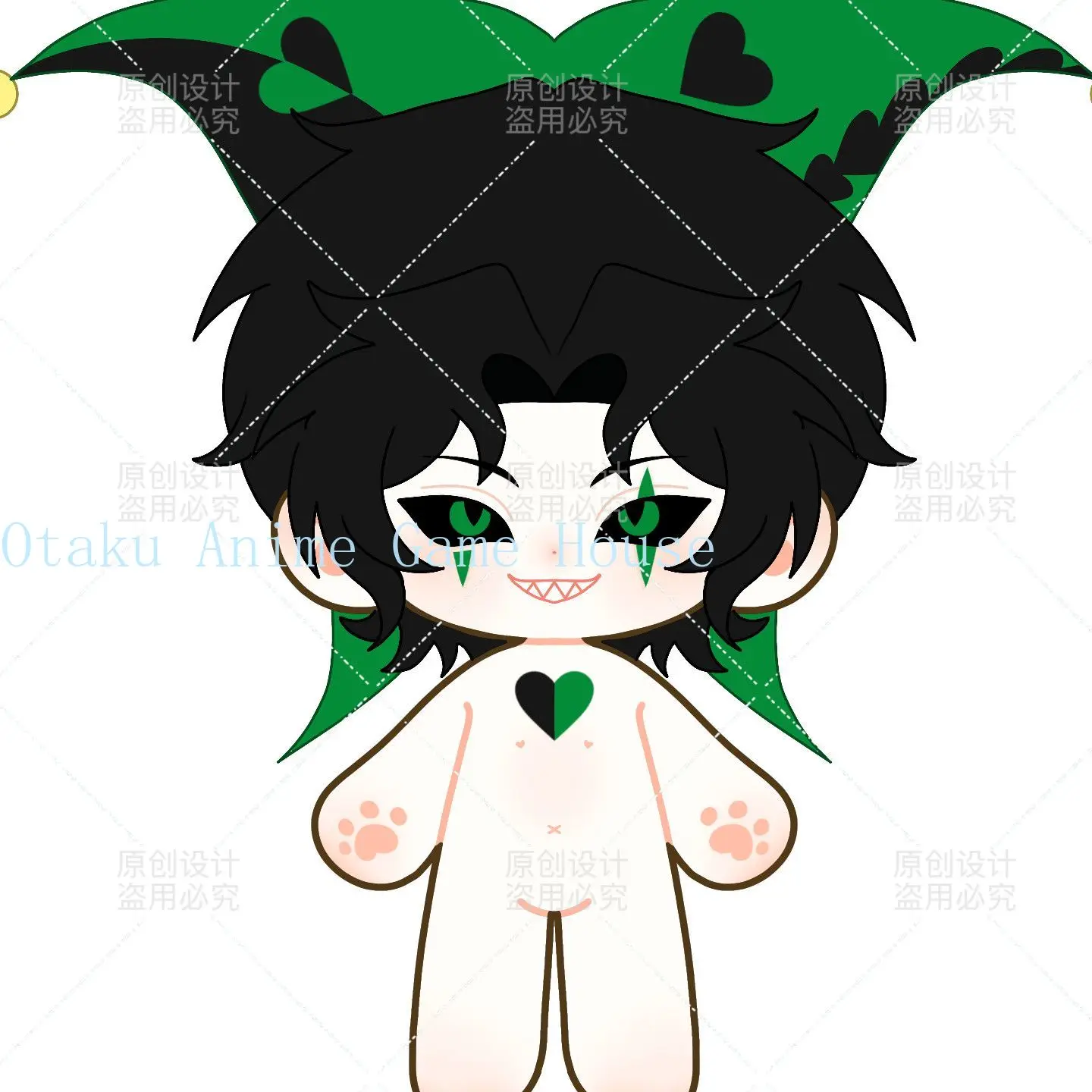 20cm The Freak Circus Harlepuin Kawaii Plush Doll Anime Stuffed Toy Cosplay Dress Up Toy Cotton Figure Mascot Gift Birthday gallery 2
