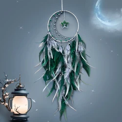 Dream Catcher Living Room Hanging Ornaments Handcrafted Colorful Feather Wind Chime Wall Pendant Festival Gifts Home Decorations