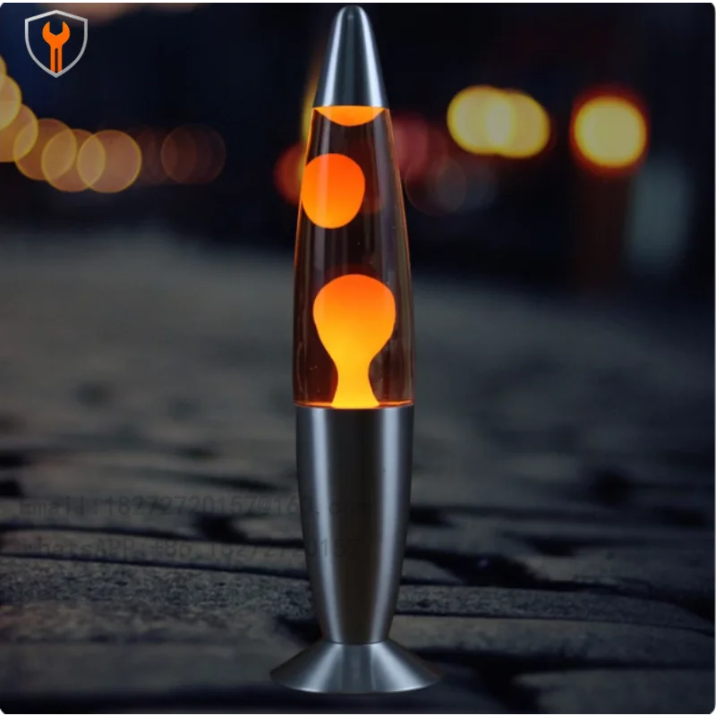 European standard metal bottom wax lamp volcanic lava lamp, creative decorative lamp jellyfish lamp cross-border supply