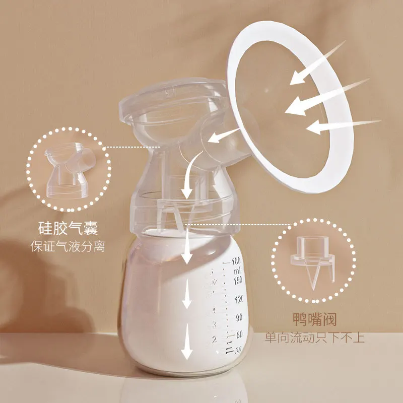 

Electric bilateral breast pump Automatic massage Silent breast pump LCD touch screen Large suction breast collector