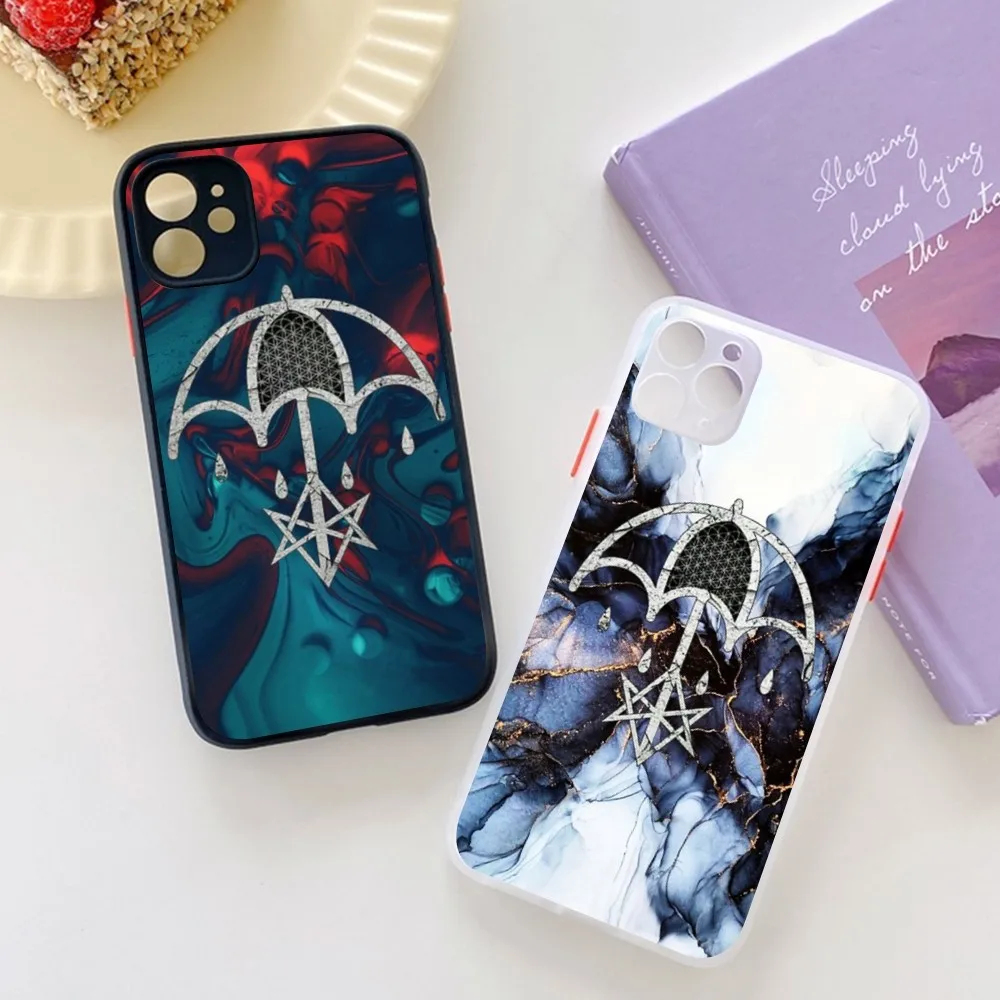 B-Bring-Me-The-Horizon Phone Case for iPhone 14 11 12 13 Mini Pro Max 8 7 Plus X XR XS MAX Translucent Matte Cover