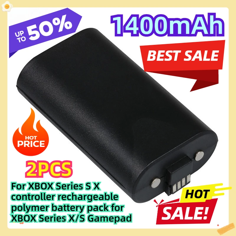 

For XBOX Series S X controller rechargeable polymer battery pack for XBOX Series X/S Gamepad 1400mAh 2pcs