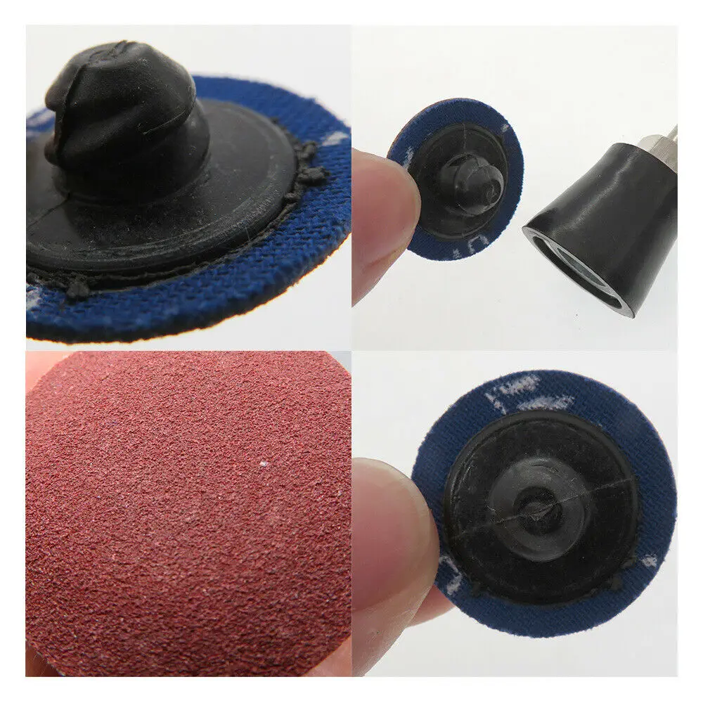 1นิ้ว25มม.120 240กรวดประเภท R เปลี่ยนแผ่นขัด Abrasive Roll ล็อคอลูมิเนียมออกไซด์กระดาษทรายขัดกระดาษทรายแผ่น