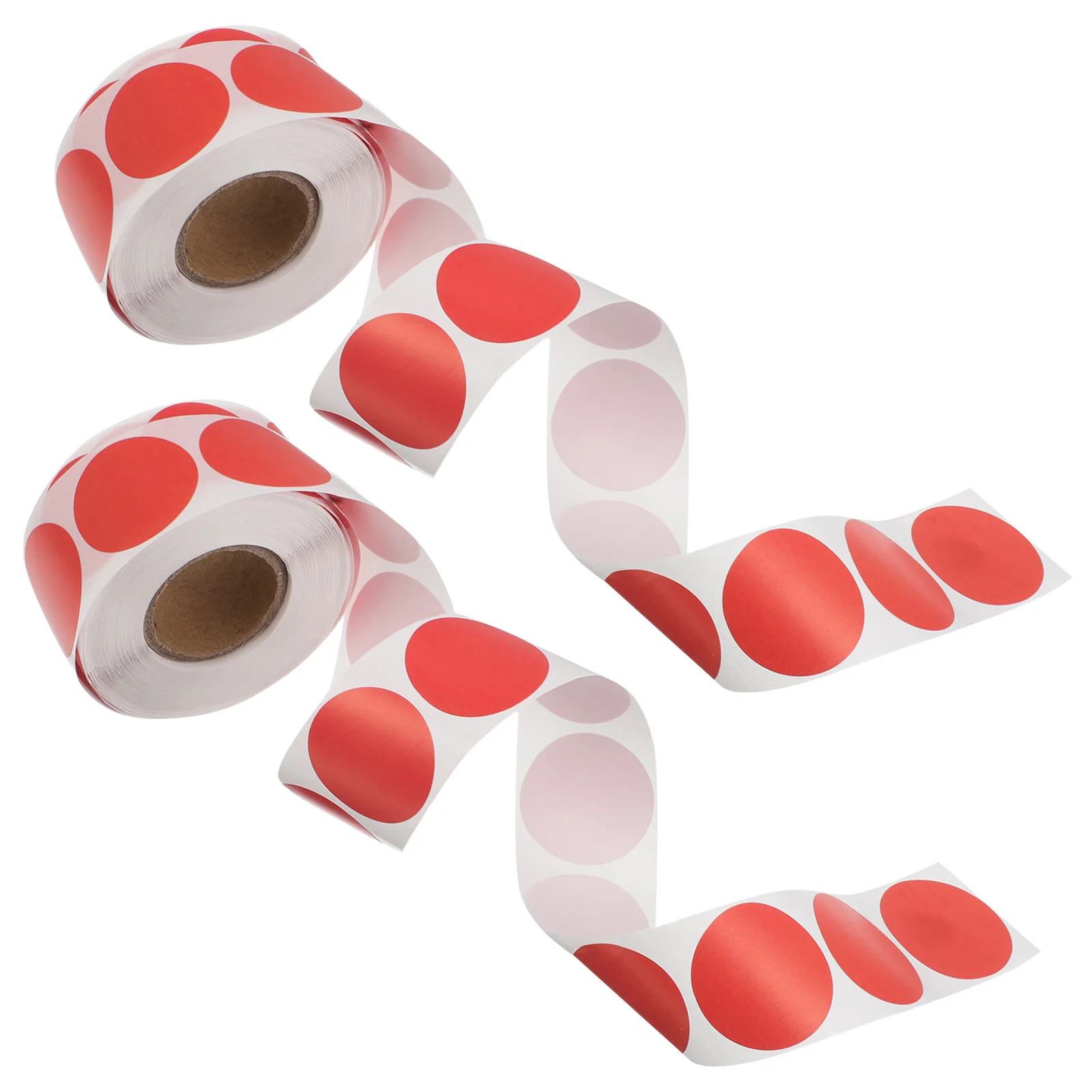 

2.5Cm Red Round Stickers Self Adhesive Blank Circle For Kitchen Pantry Canning Storage Office Home Crafts Marking