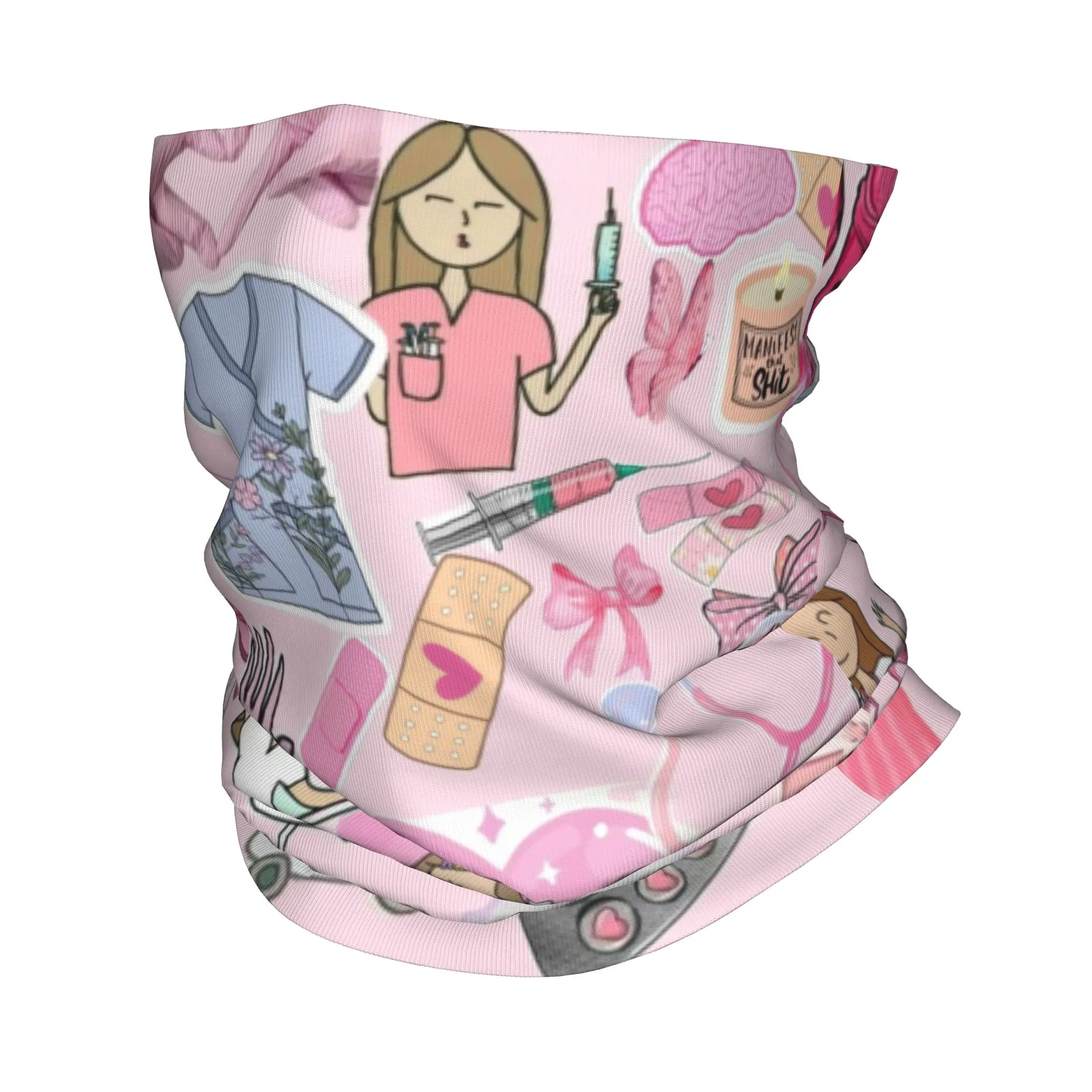 Enfermera En Apuros Doctor Nurse Medicine Bandana Winter Neck Warmer Women Windproof Wrap Face Scarf for Hiking  Gaiter Headband