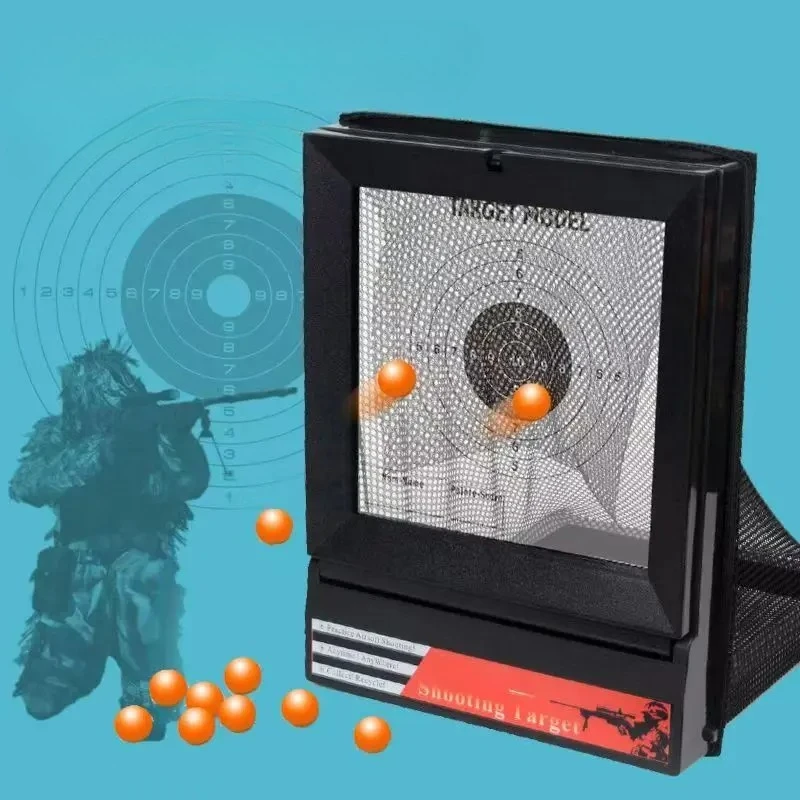 

Мишень AEG P1-Airsoft с сеткой-ловушкой, подставкой и бумажной мишенью для тренировок по стрельбе из пневматического оружия, для стрельбы BB-шариками в помещении и на улице