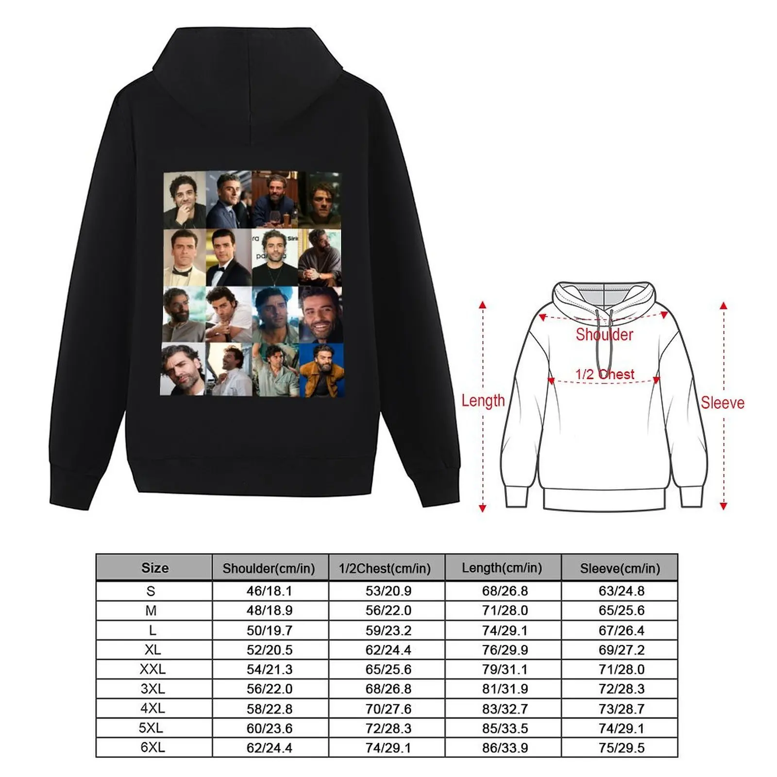 أوسكار إسحاق هوديي ملابس رجالية طقم قميص رياضي للرجال معطف رجالي هوديي ملابس الشارع #4