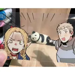 Dungeon Meshi Acrylic Card Delicious in Dungeon Transparent Cards Laius Marsilla Group Photo Card Collection Shooting Prop Gift