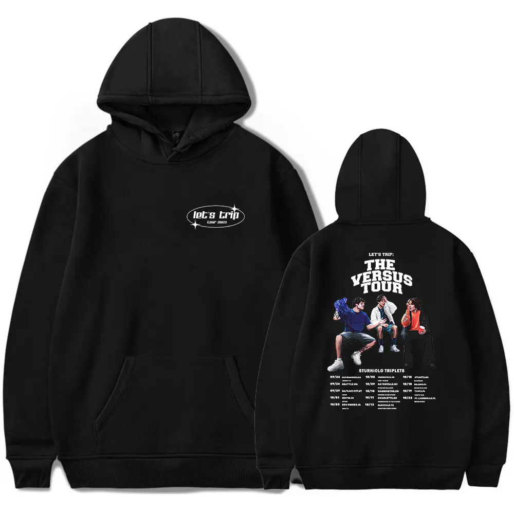 

Sturniolo Triplets Hoodies Let's Trip Tour Merch Print Winter Unisex Fashion Funny Casual Streetwear