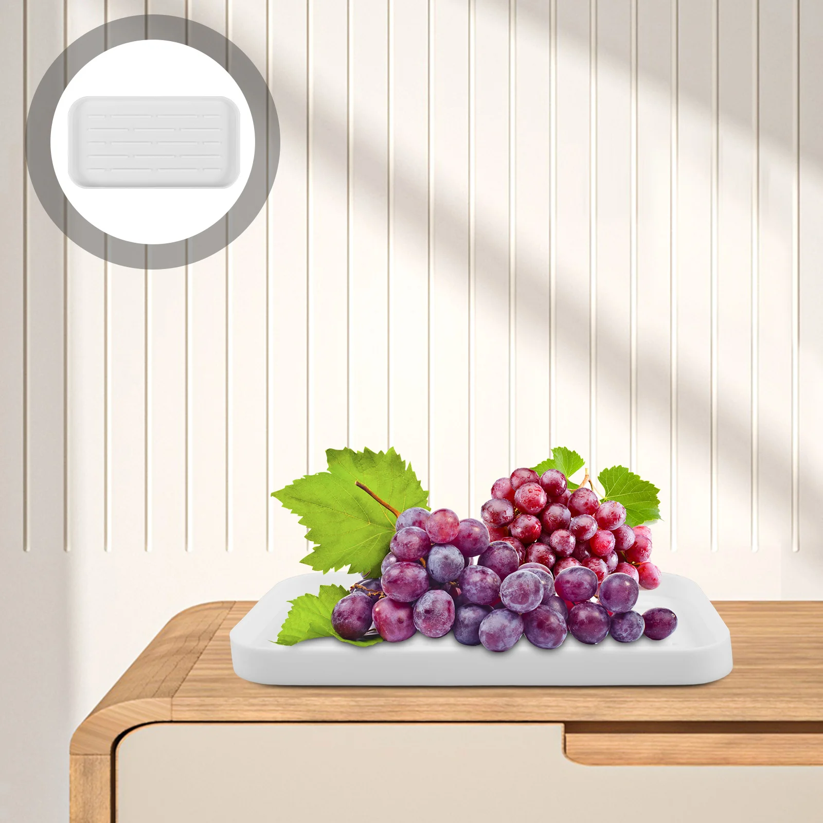 

Silicone Draining Mat Ultra-Thin Non-Slip Kitchen Counter Tray For Drying Dishes Fruits Silicone Drain Pad Kitchen Drying