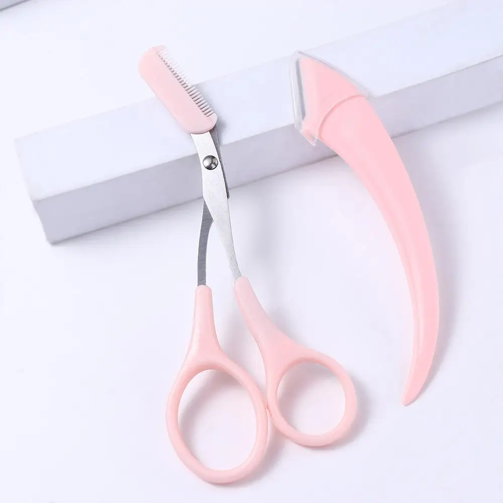 False Eyelash Applicator Cosmetic Accessories Makeup Tools Eyebrow Scissors with Comb Eyebrow Trimmer Set Eyebrow Trimming