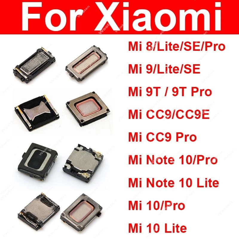 Built-in Earphone Earpiece Top Ear Speaker For Xiaomi Mi 8 9 9T 10 Pro Lite Mi 8se 9se CC9 CC9e Mi Note 10 Pro Lite Repair Parts