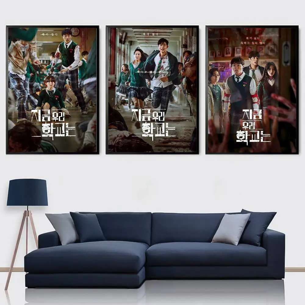Korea Tv A-all Of Us Are Dead 2 Poster High Quality Dorm Living Room Aesthetic Wall Decoration Painting Stickers Gift