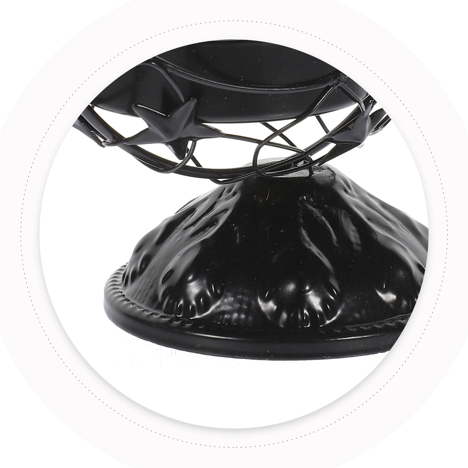 

Metal Moon Holder Hollow Design Desktop Stand Decorative Iron Candlestick Holder Table Centerpiece for Home