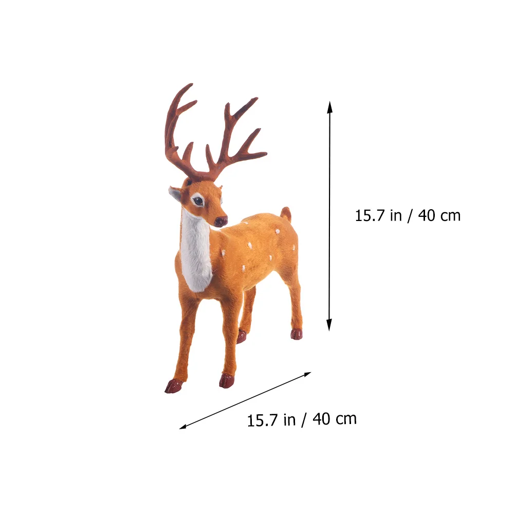 

Christmas Deer Decorations Desktop Tabletop Adornment Outdoor Ornament Xmas Elk Child