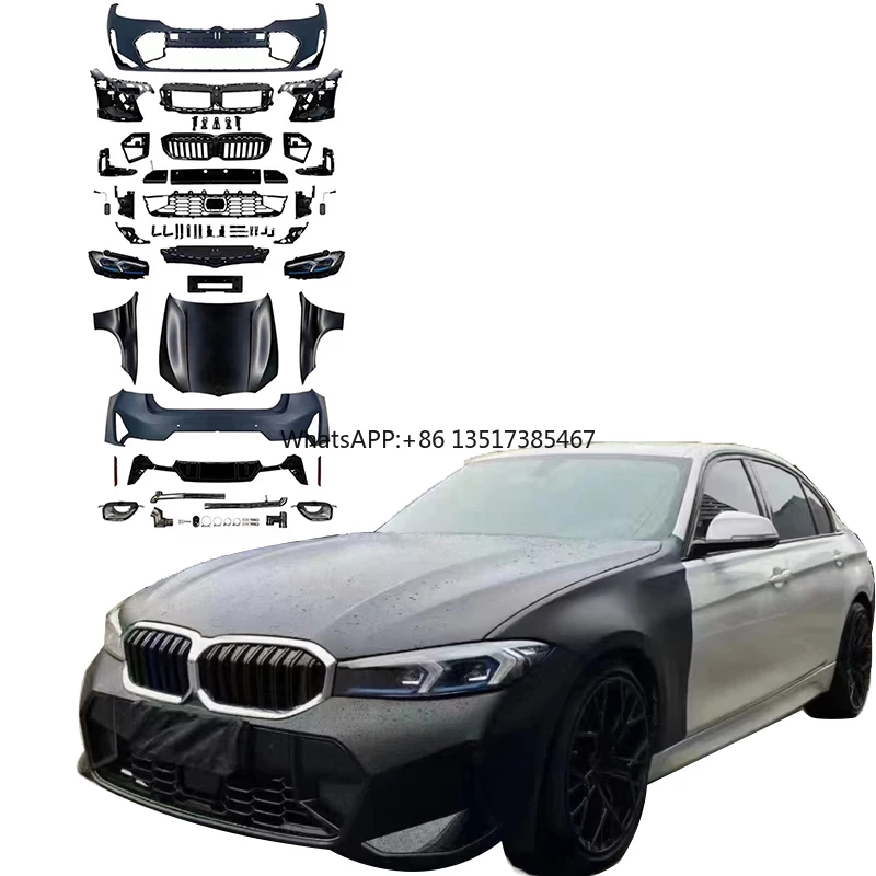 

Easy Mounting Car Bumpers for the BMW 3 Series F30 F35 Upgrade to the G20 G28 MT-style Body Kit with Front and Rear Bumper Hoods