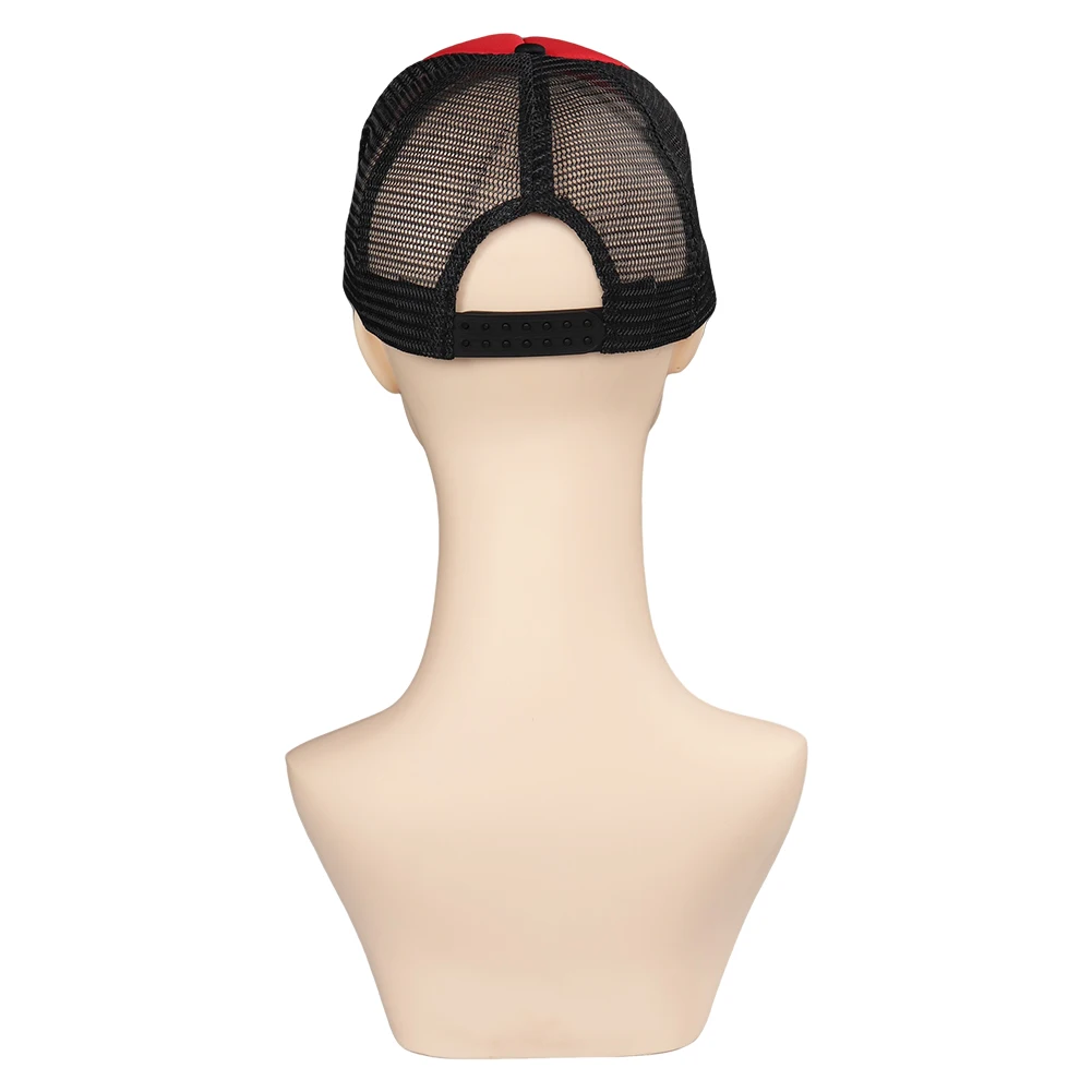 Quinzel-Casquette de Baseball pour Femme Adulte, Chapeau de Soleil Rouge Décontracté, Accessoires de Costume, Déguisement d'Extérieur