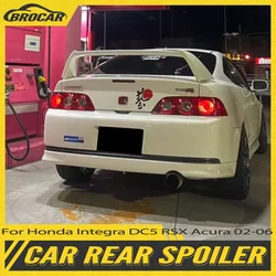 For 2002--2006 Honda Acura Integra DC5 RSX Original No Lights High Quality ABS Plastic Unpainted Spoiler Trunk Boot Wing Spoiler