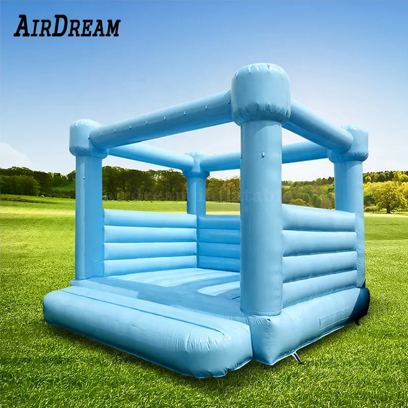 Commercial blue inflatable wedding bouncer bridal bounce house full PVC wedding tent inflatable jumping bouncy castle