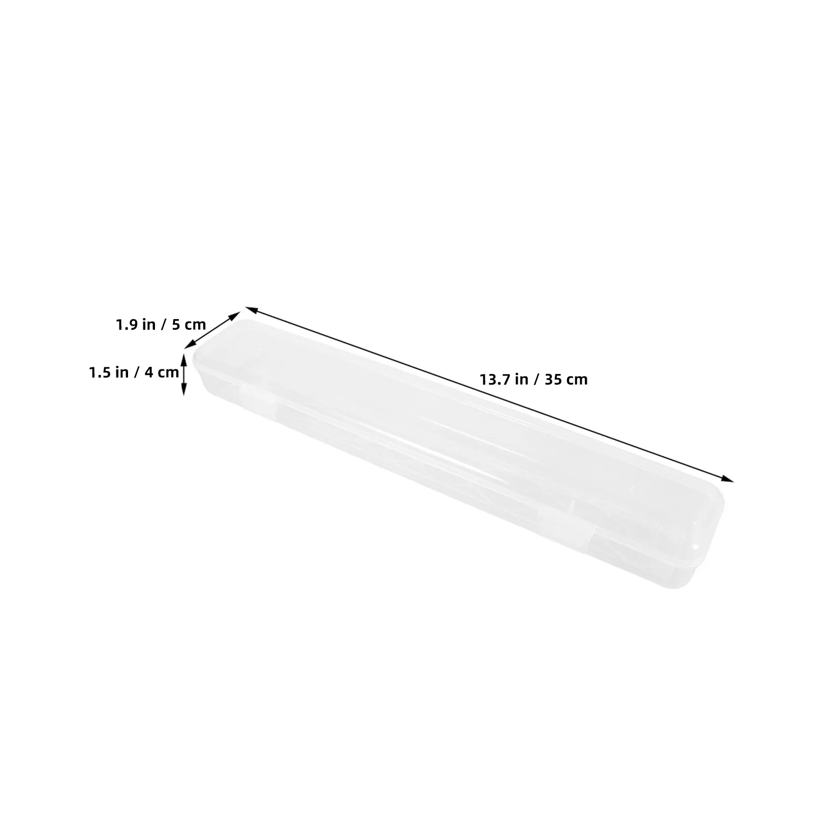 3Pcs Clear Brushes Storage Box Multifunctional Paint Brush Pencil Organizer Portable Artist Tool Holder Transparent Storage