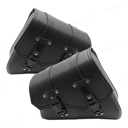 Waterproof Motorcycle bag For Sportster XL 883 1200 Motorcycle Saddle Bags Pu Leather Motorbike Side Tool Bag out door Luggage