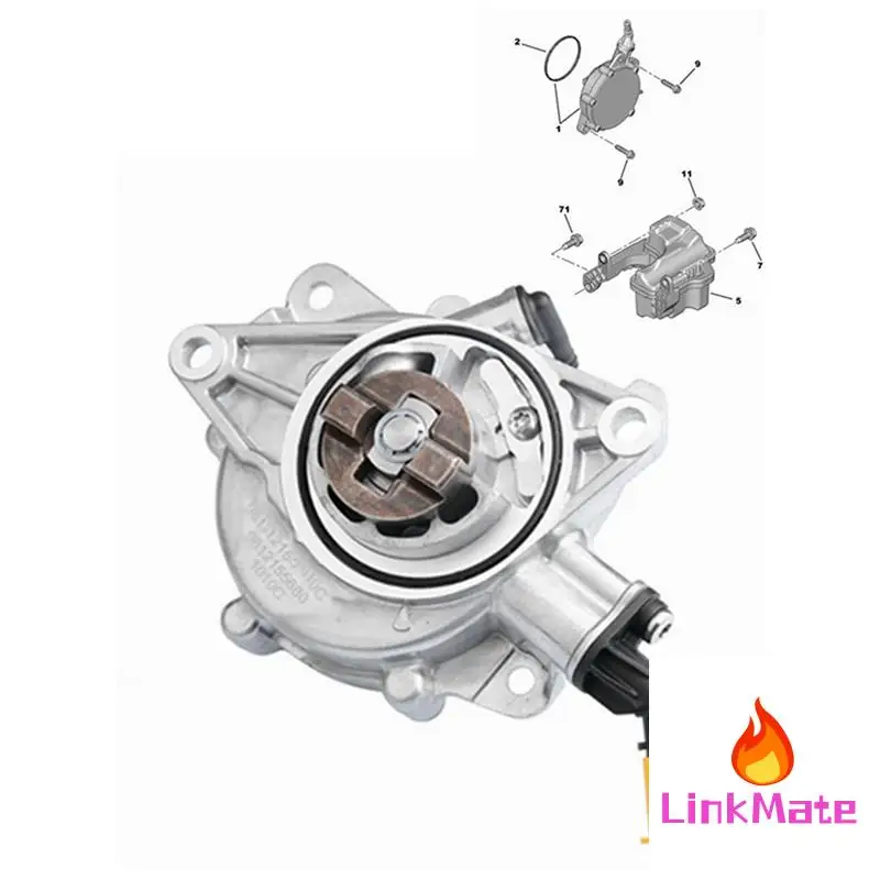 

Car Booster Brake Vacuum Pump 701366060 456583 11667586424 For 3008 508 Citroen C4L 1.6T 1166 7586 424