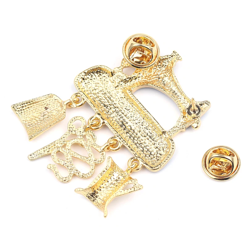 Mode Schmuck Schwarz Emaille Nähen Maschine Brosche Revers Nette Pins Gute Geschenk Brooc für Jacke Pins Schmuck Zubehör