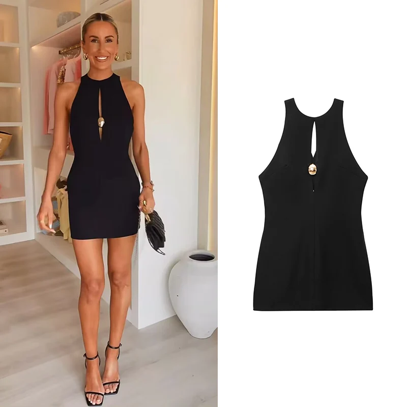 Vestido de verano para mujer, novedad de 2021, minivestido elegante ajustado para mujer, vestidos elegantes para vacaciones, vestido de fiesta de viaje juvenil Chic callejero para mujer