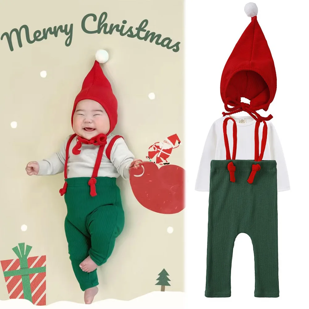 

Christmas Niño Cosplay Rompers Enfant Red Brown Bodysuit Outfit Infant Enfants Santa Claus Costume 2026