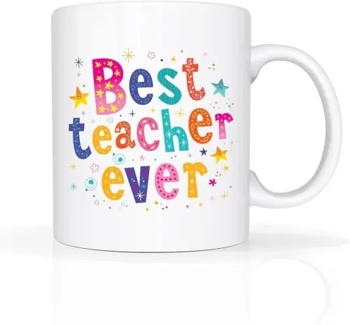 Best Teacher Ever End of Term Year School Coffee Tea Mug Gift Present Thank You