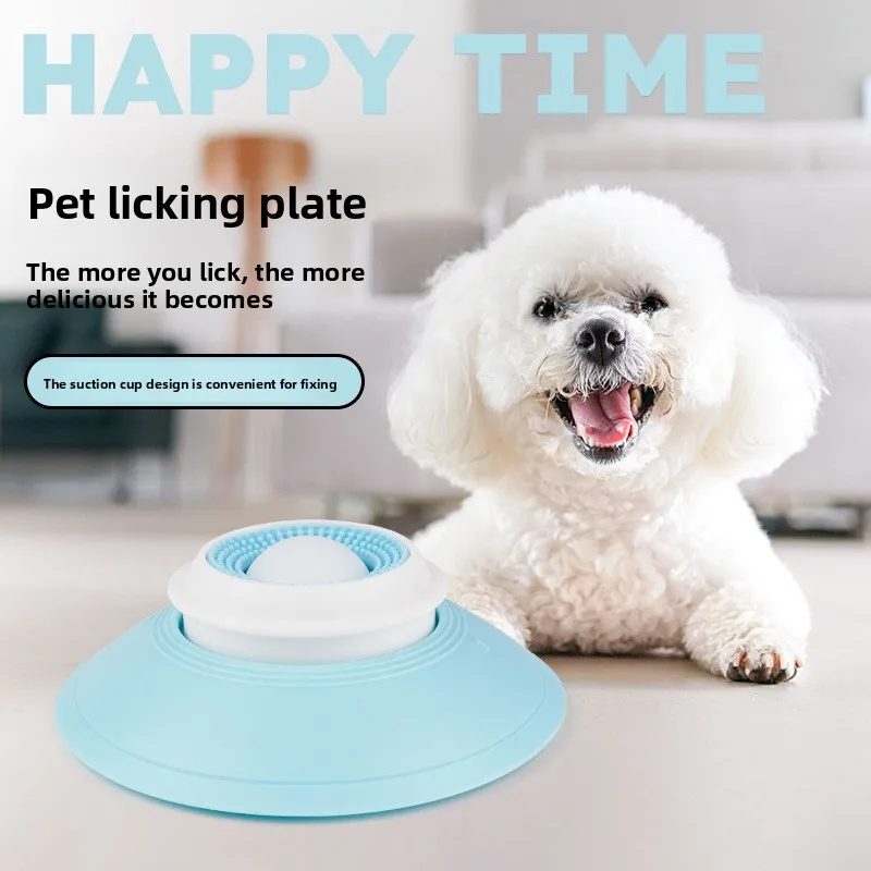 

New cat toys, food-dispensing toys, licking plate play, cleaning tongue coating, sniffing, pet slow-feeding