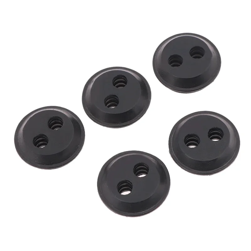 5pcs Rubber Grommet 2 Holes Fuel Gas Tank Seal Grommet For Hedge Trimmer Weed Eater Brush Cutters Replacement Garden Supplies